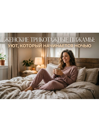 Женские трикотажные пижамы: уют, который начинается ночью